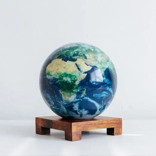 Mova Globe de la Terre et nuages avec socle en bois