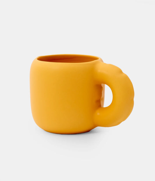 Mug Gaston Yolk en céramique jaune - Home Studyo