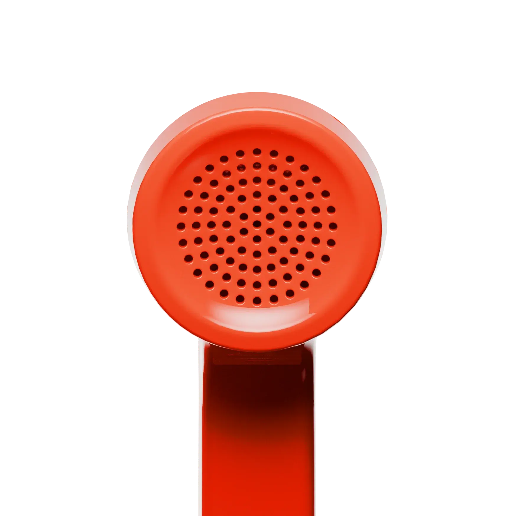 Partie haut-parleur du combiné de téléphone Pop Phone Rouge Alarme.