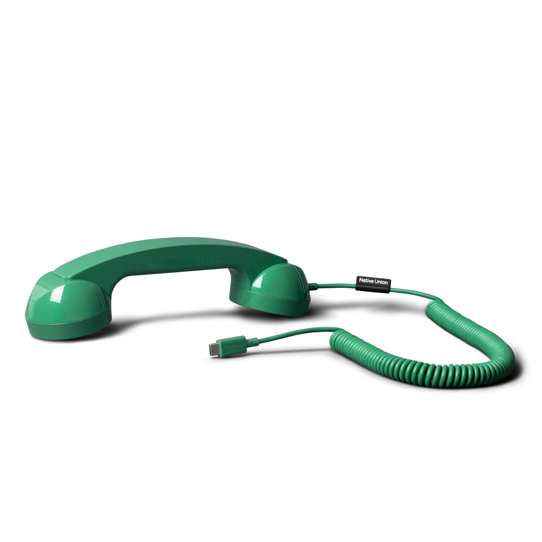 Combiné de téléphone Pop Phone Vert Pin de chez Native Union