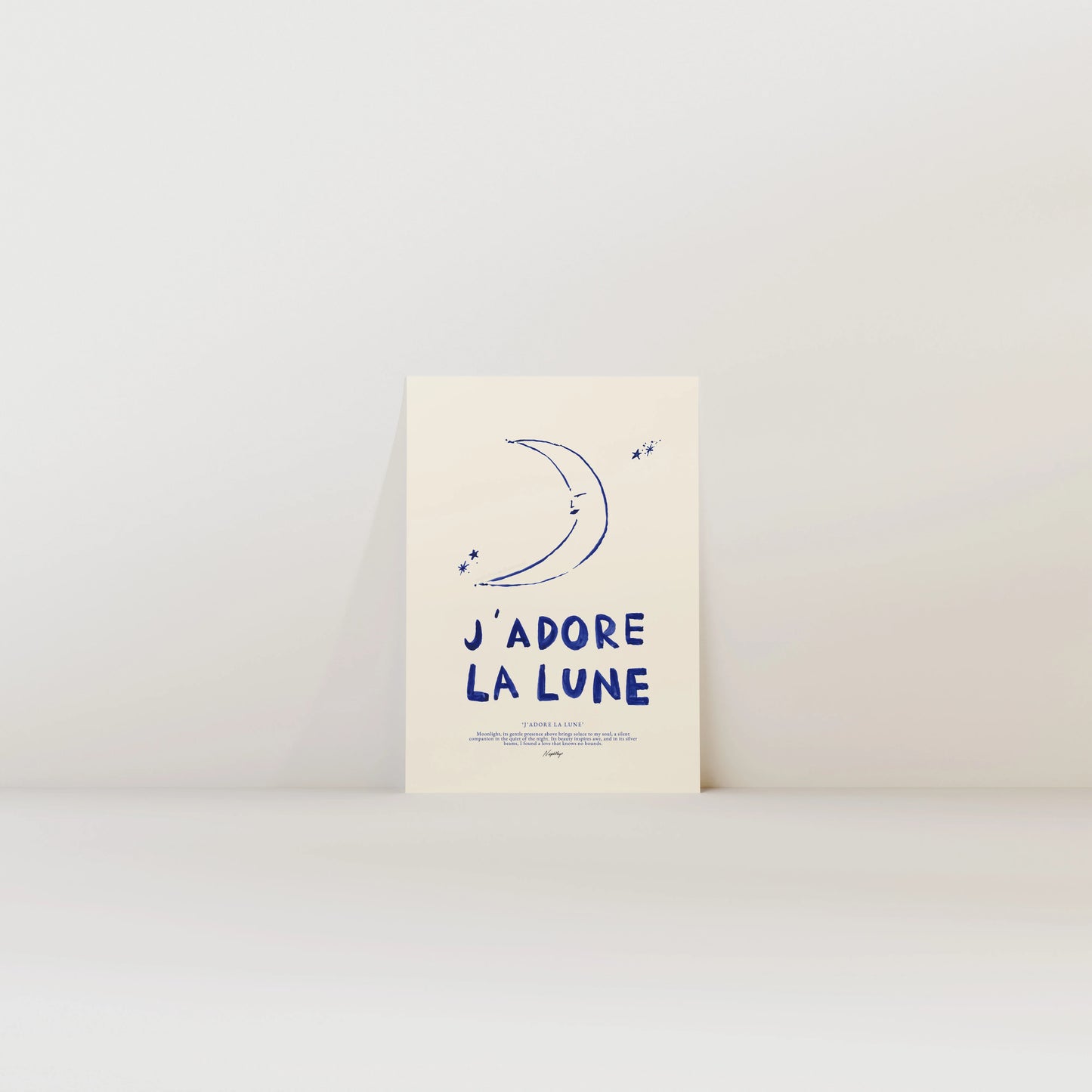 J'adore La Lune - Affiche - Nephtys