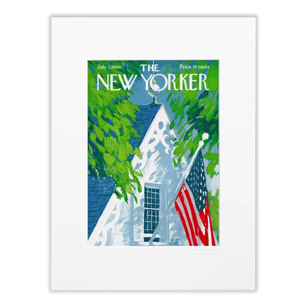 "American Pride" affiche encadrée blanc en 30x40 cm