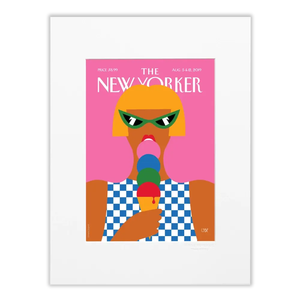 "Taste of Summer" affiche avec passe-partout en 30x40 cm
