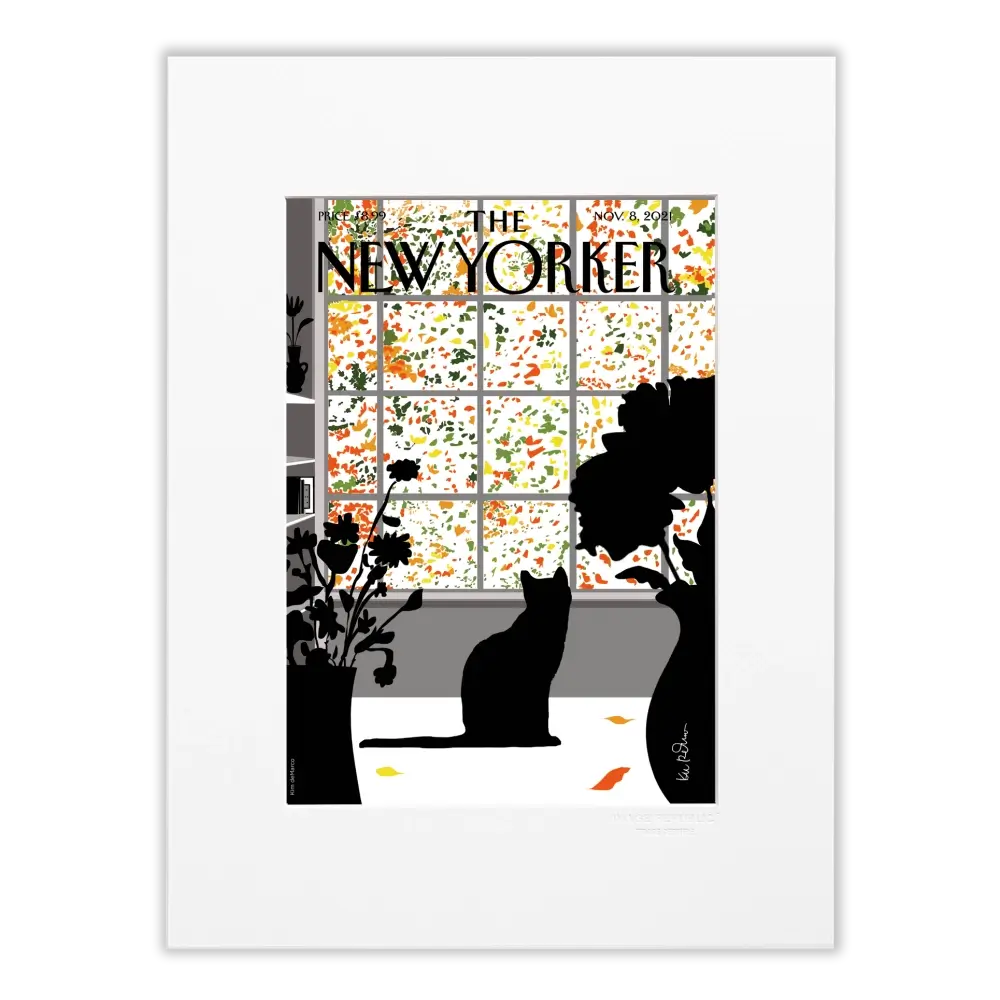 "Full Bloom" affiche encadrée blanc