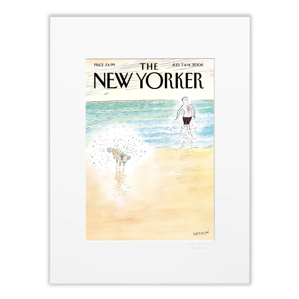 230 Sempé - First Bath - Collection The New Yorker - 30x40