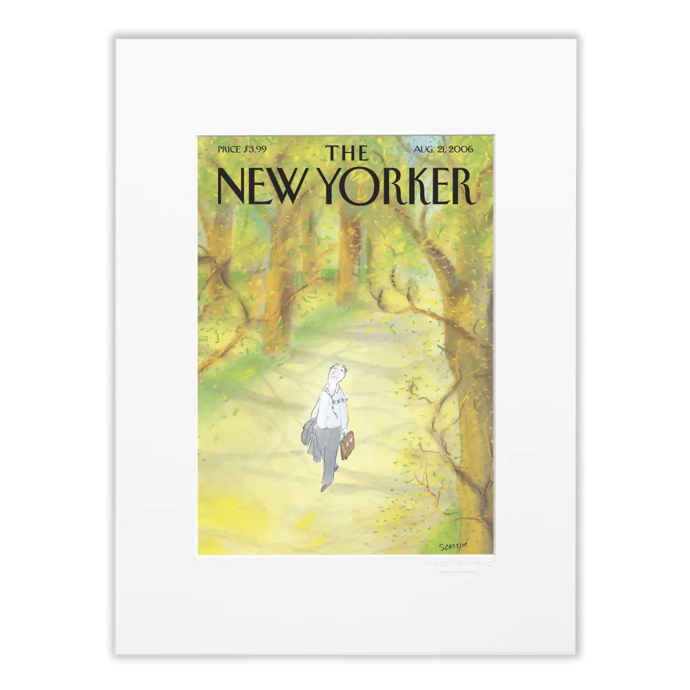 Affiche Sempé - Fresh Intoxication - Collection The New Yorker - illustration 30x40 cm - Image Republic