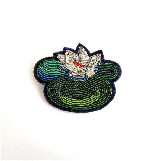 Nymphea - Broche Brodés Main - Macon&Lesquoy