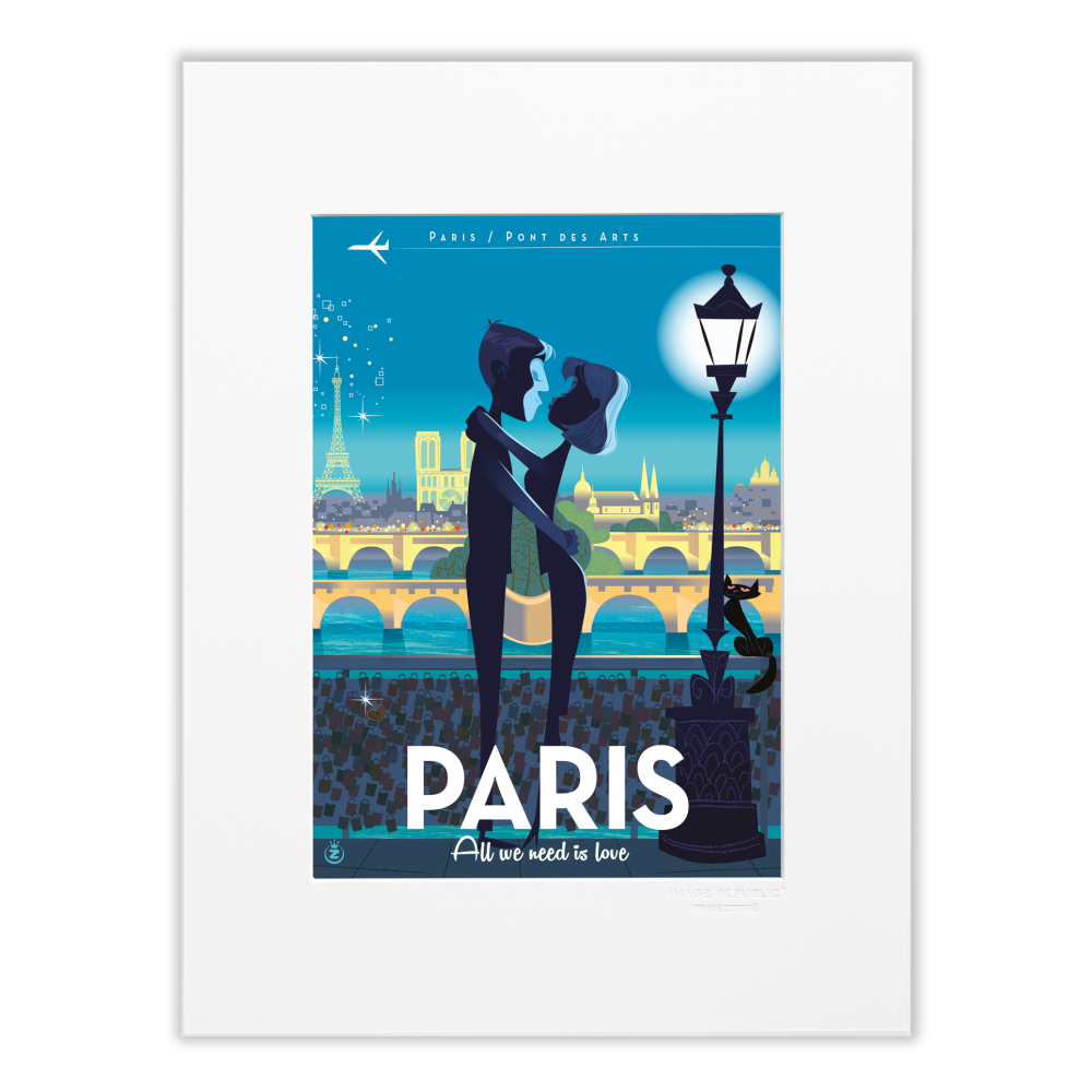 Paris Love - Collection Monsieur Z - Tirage 30x40 - Image Republic