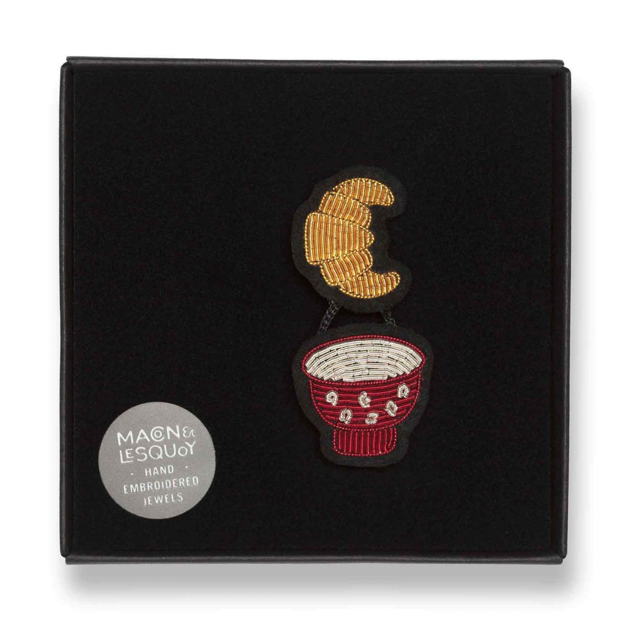 Petit Dej' - Broche Brodés Main - Macon&Lesquoy