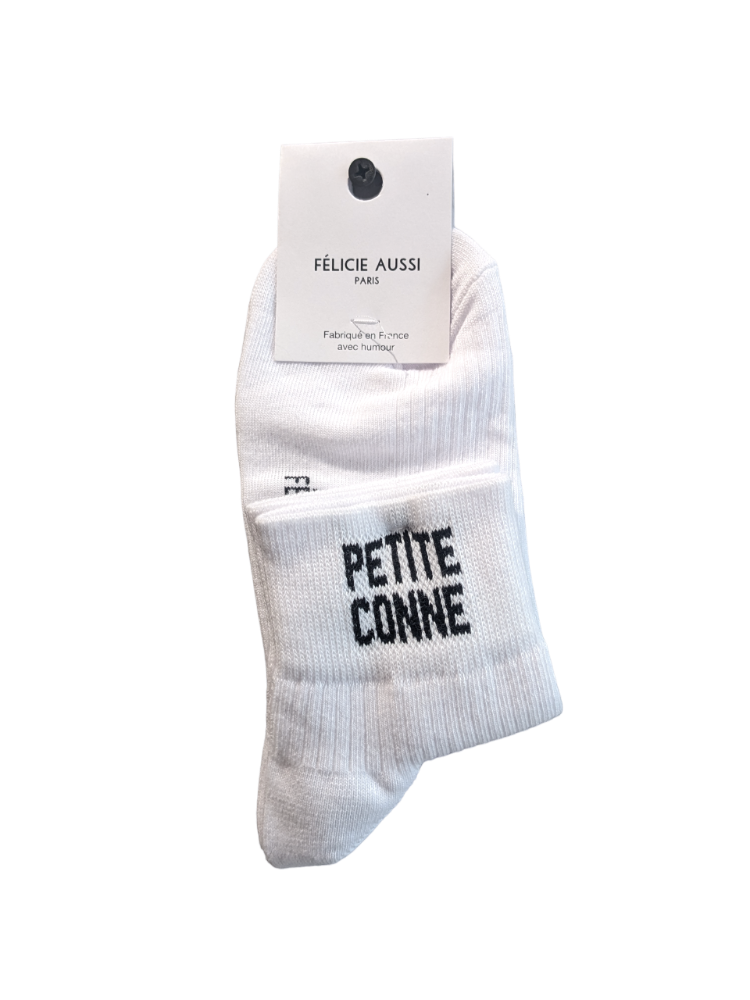 Petite Conne - Chaussettes Basses 36/40 blanche - Félicie Aussi
