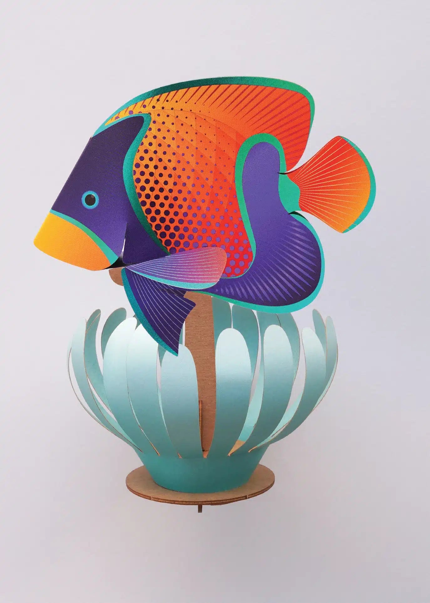 Poisson Majestic Angelfish - Puzzle 3D collection Vie Marine - Assembli