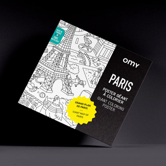 Coloriage géant Paris par OMY