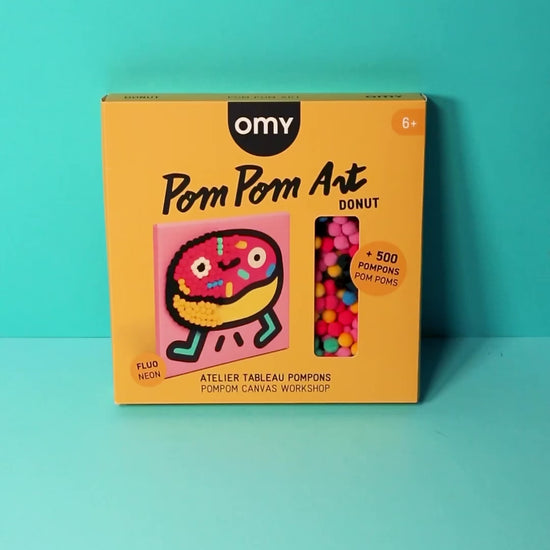 Tableau DIY Donut - 500 pompons colorés OMY 