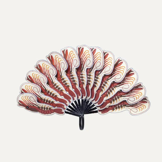Éventail en Cuir Crevettes de chez Pubumésu