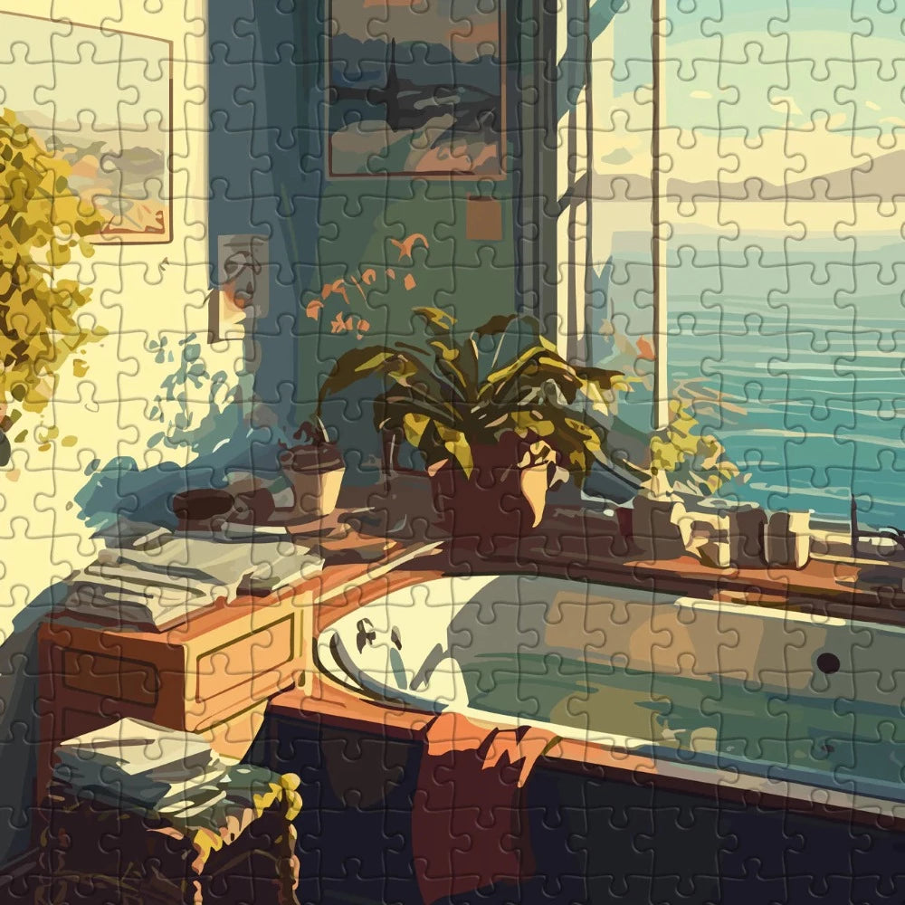 Détail du puzzle Bain Voyons Piece and Love x Radstream