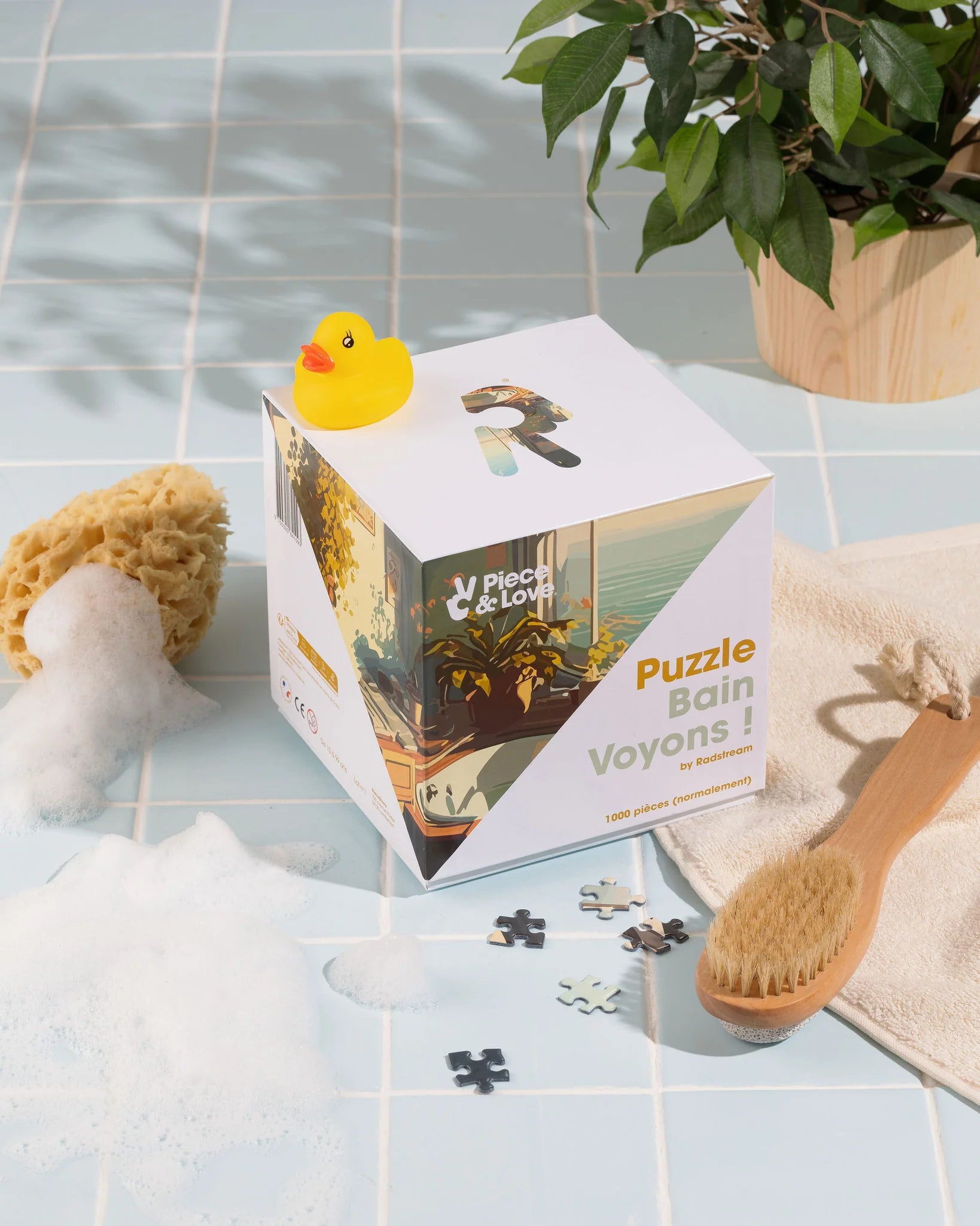 Boîte du puzzle Bain Voyons Piece and Love x Radstream