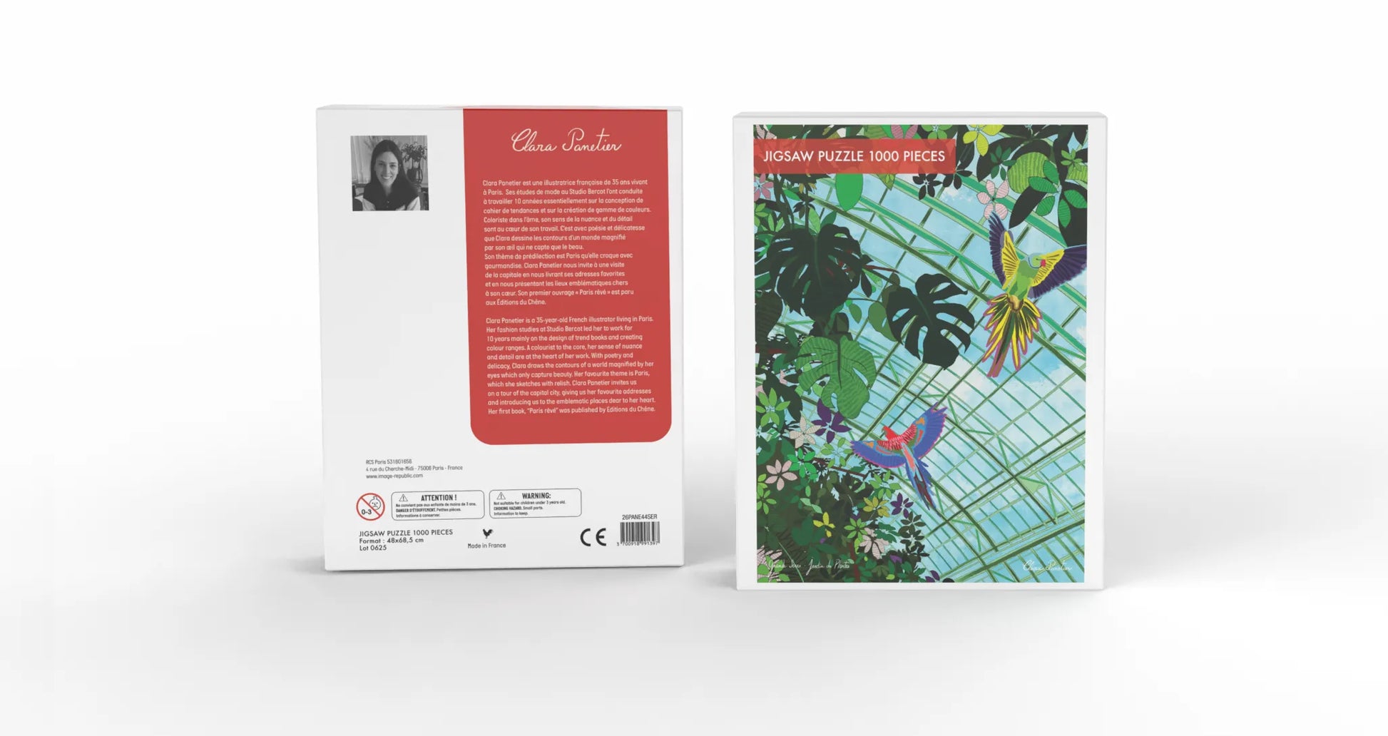 Puzzle Clara Panetier La grande serre - 1000 pièces Image Republic - Boîte