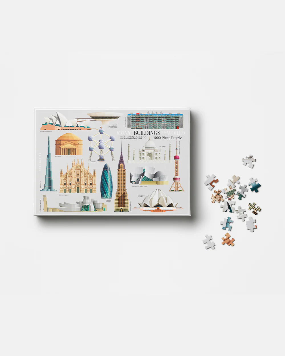 Puzzle Iconics Buildings Printworks - 1000 pièces