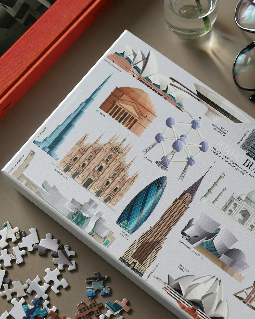 Puzzle Iconics Buildings Printworks - 1000 pièces