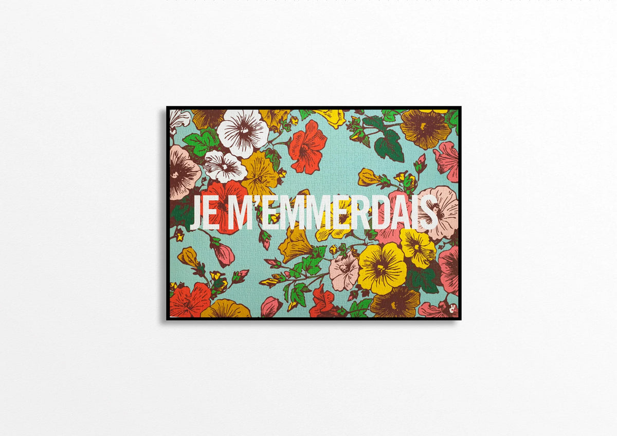 Puzzle Je m'emmerdais encadré