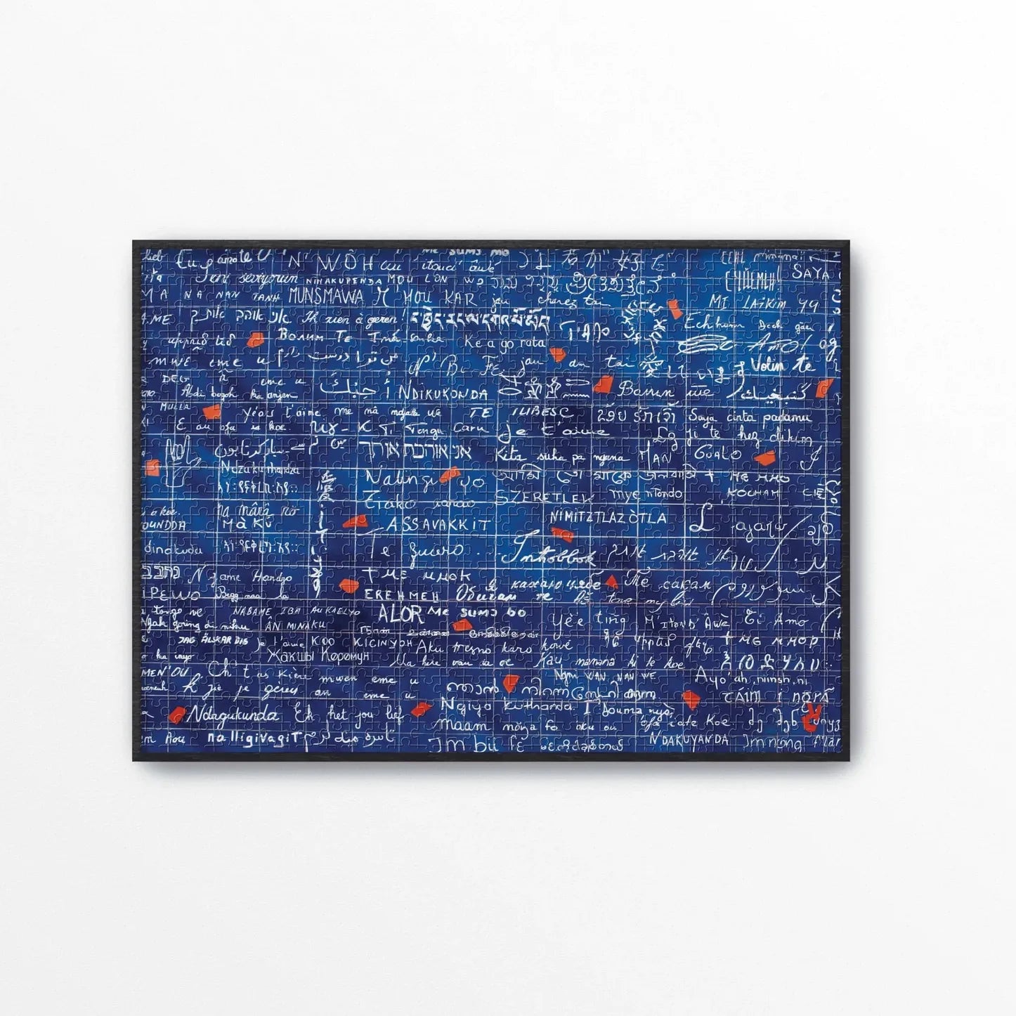 Puzzle Je t'aime Piece and Love Mur des Je t'aime Paris 1000 pièces