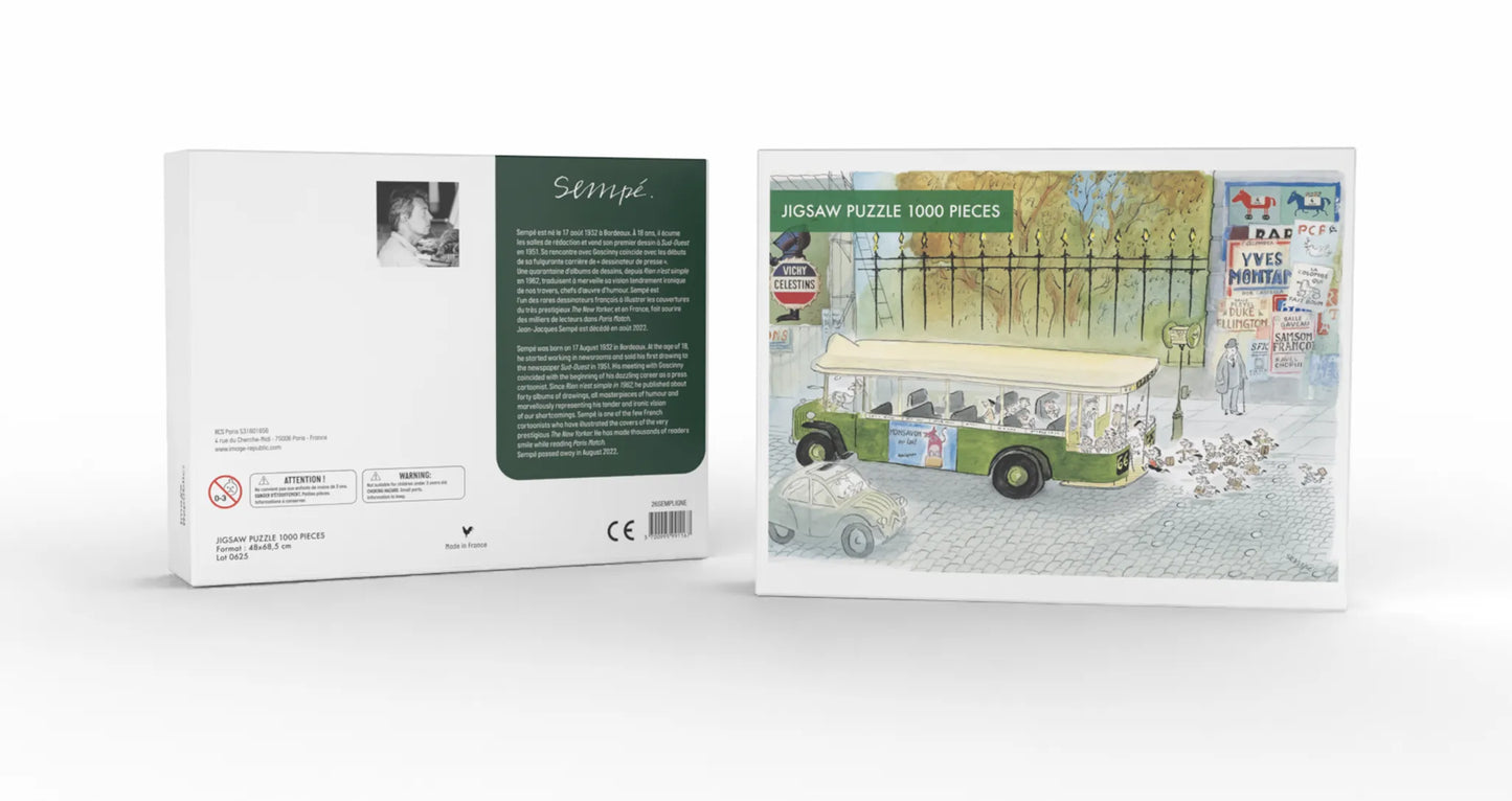 Puzzle Sempé Ligne 66, 1000 pièces - Image Republic - Boîte
