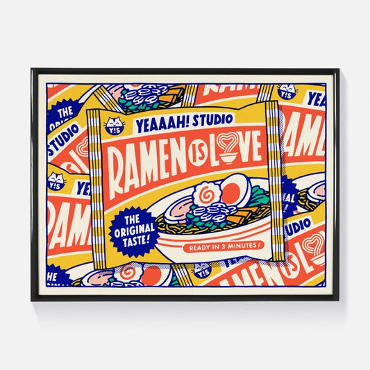 Ramen is Love - Illustration 30 x 40 cm - Yeaaah! Studio