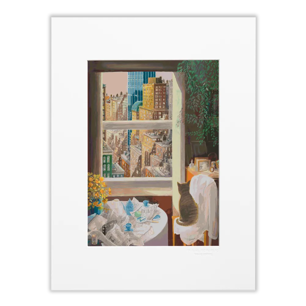 Affiche Sempé - Chat New York - tirage Image Republic 30x40