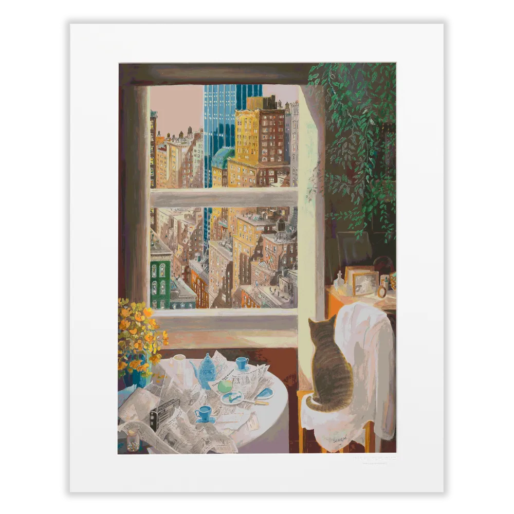 Affiche Sempé - Chat New York - tirage Image Republic 40x50