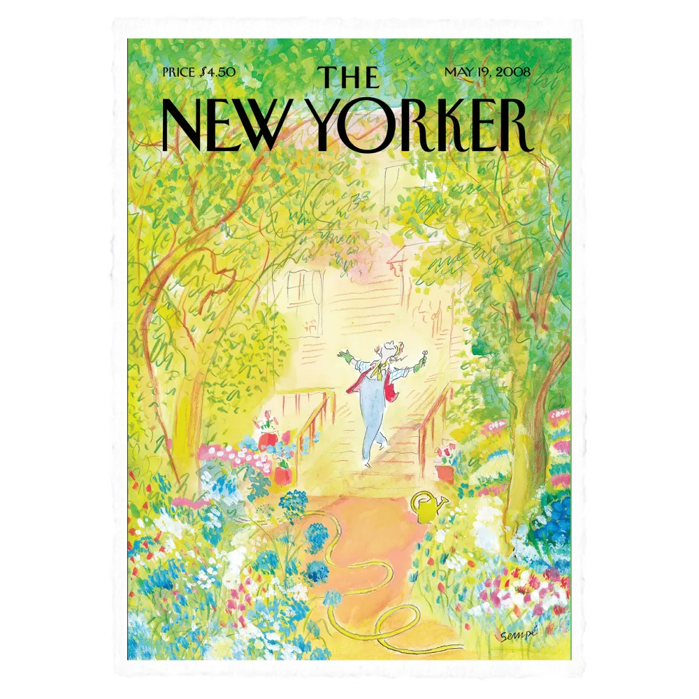 illustration Sempé - Springtime The New Yorker - papier VELIN 36x56
