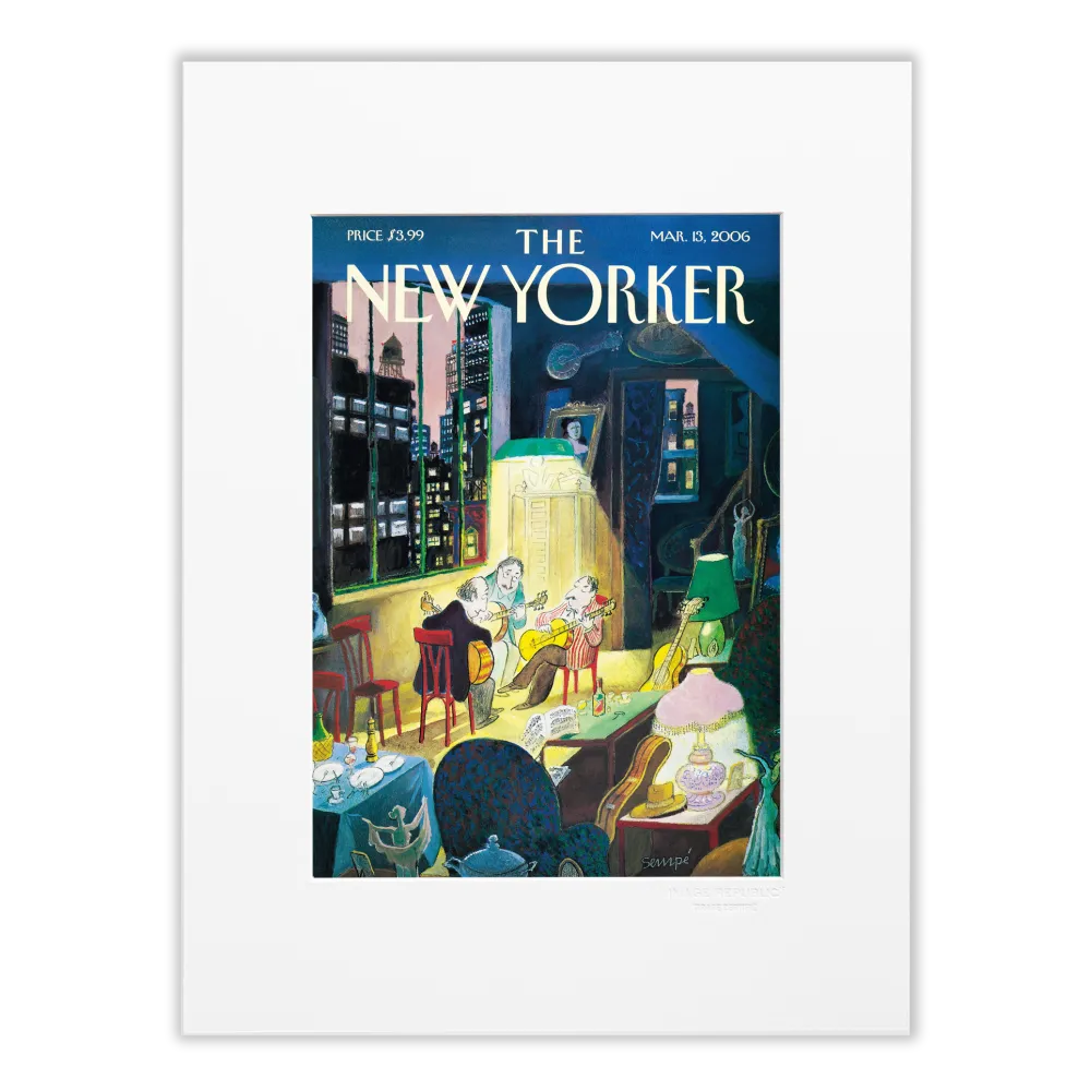 Affiche New Yorker Sempé Three Amigos 30x40
