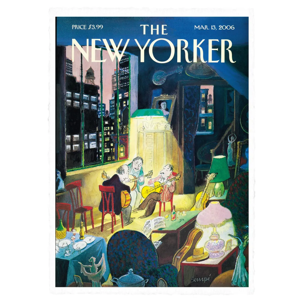 Affiche New Yorker Sempé Three Amigos Velin 36x56