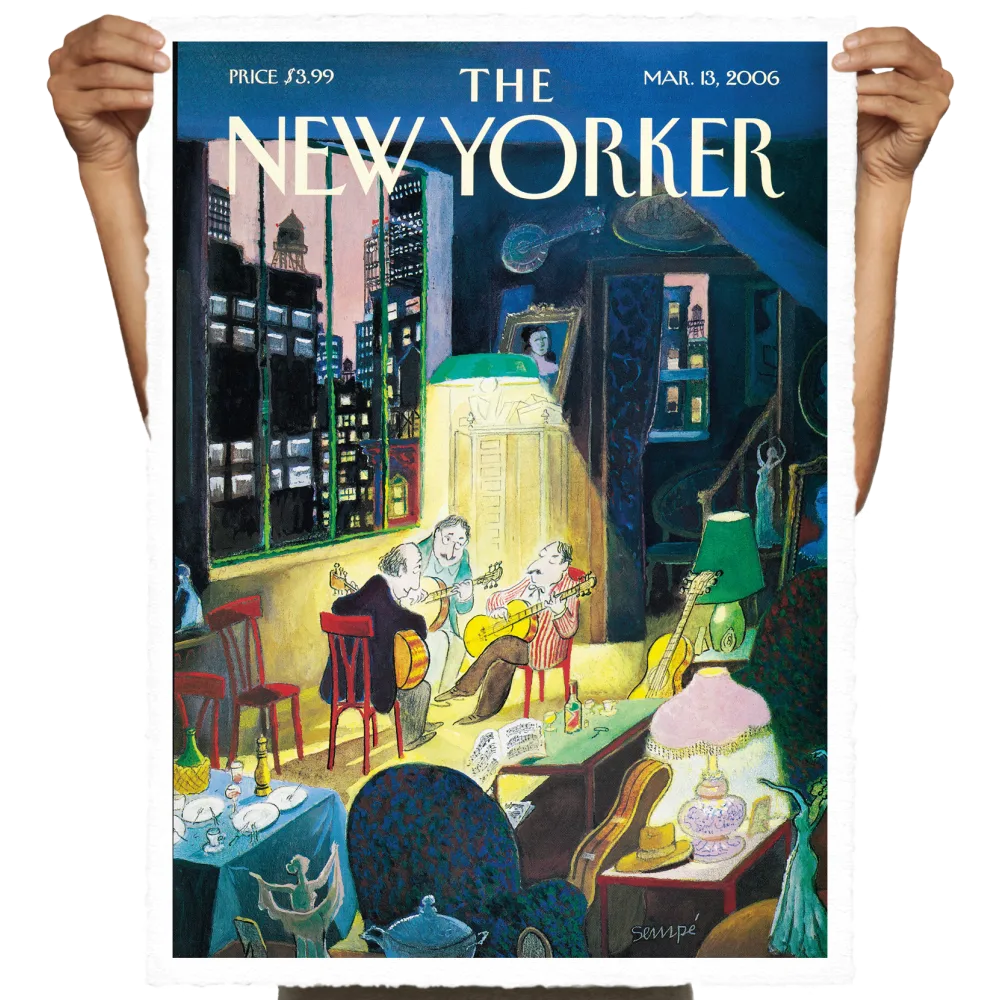 Affiche Sempé - Three Amigos - 56x76 papier velin d'arches Collection The New Yorker