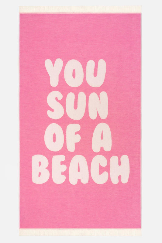 Serviette de plage You Sun of a Beach Rose - Sun of a Beach