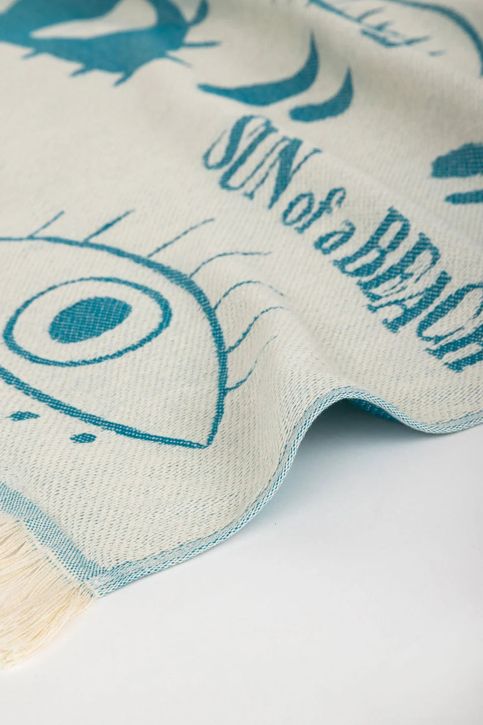 Serviette de plage Electric Eyes Bleu - Sun of a Beach