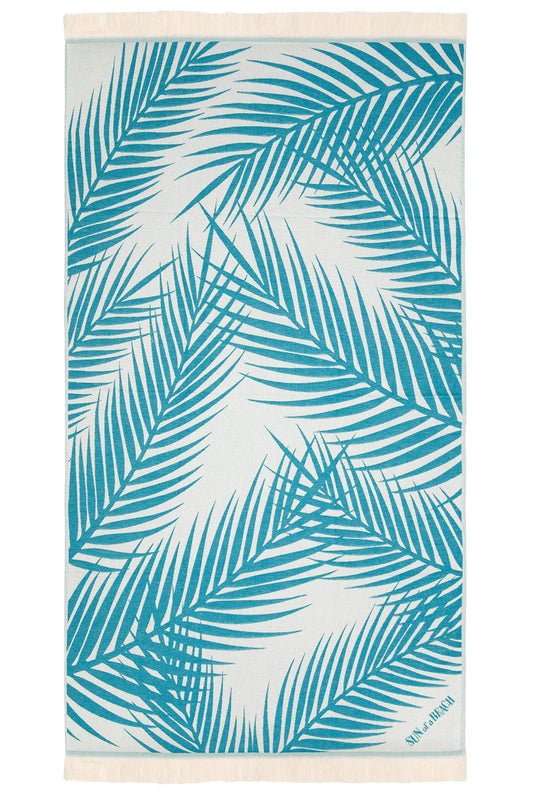 Serviette de plage Palm Springs Bleu - Sun of a Beach