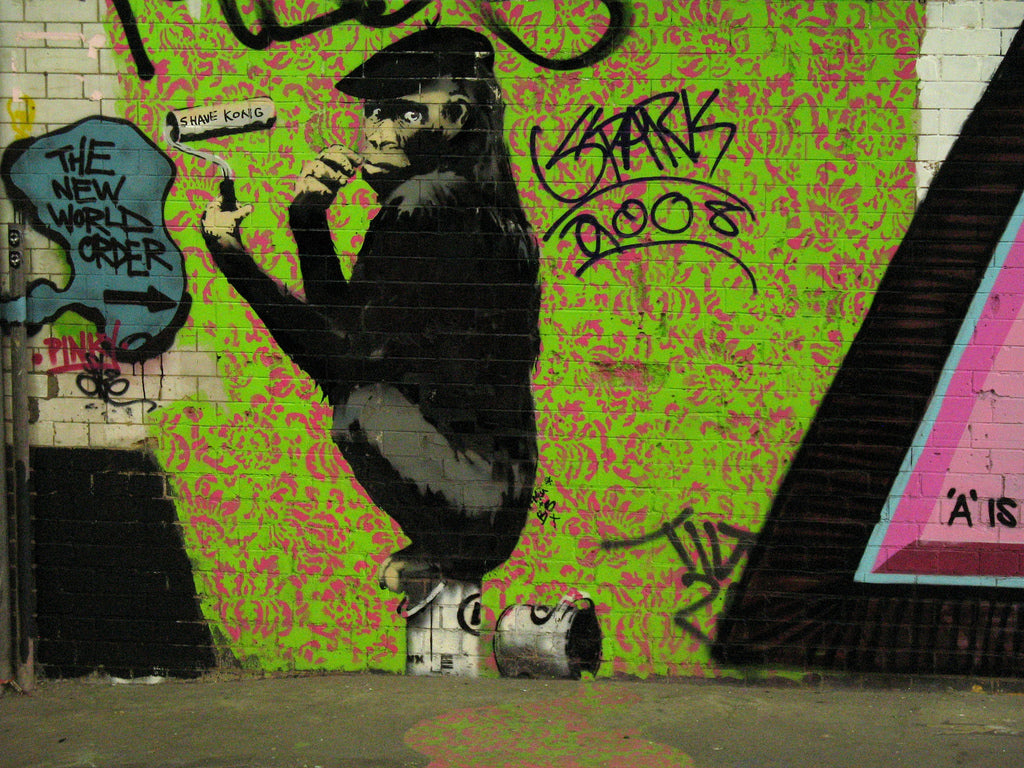 Shave Kong Banksy 2008 - Tunnel de Leak Street London