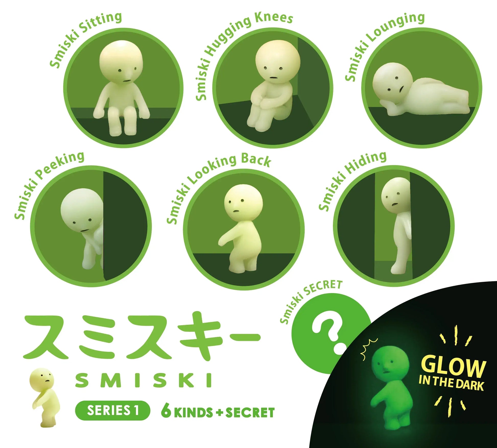 Catalogue des figurines Smiski Série 1