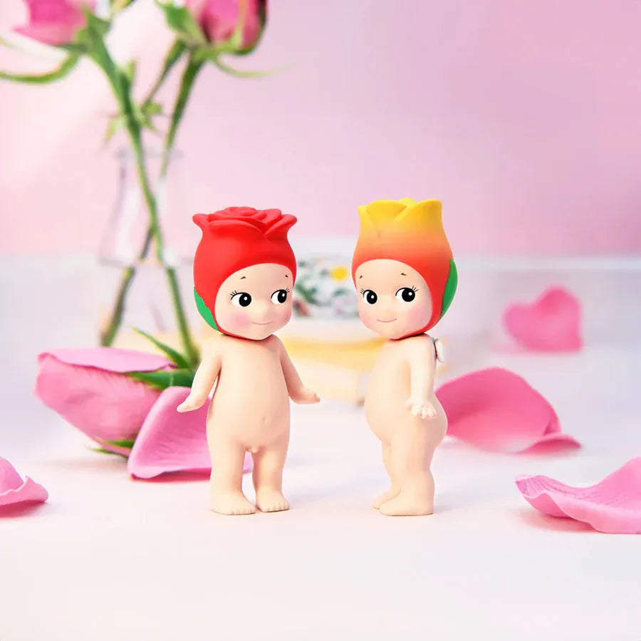Figurines rose et tulipe de la collection Fleurs