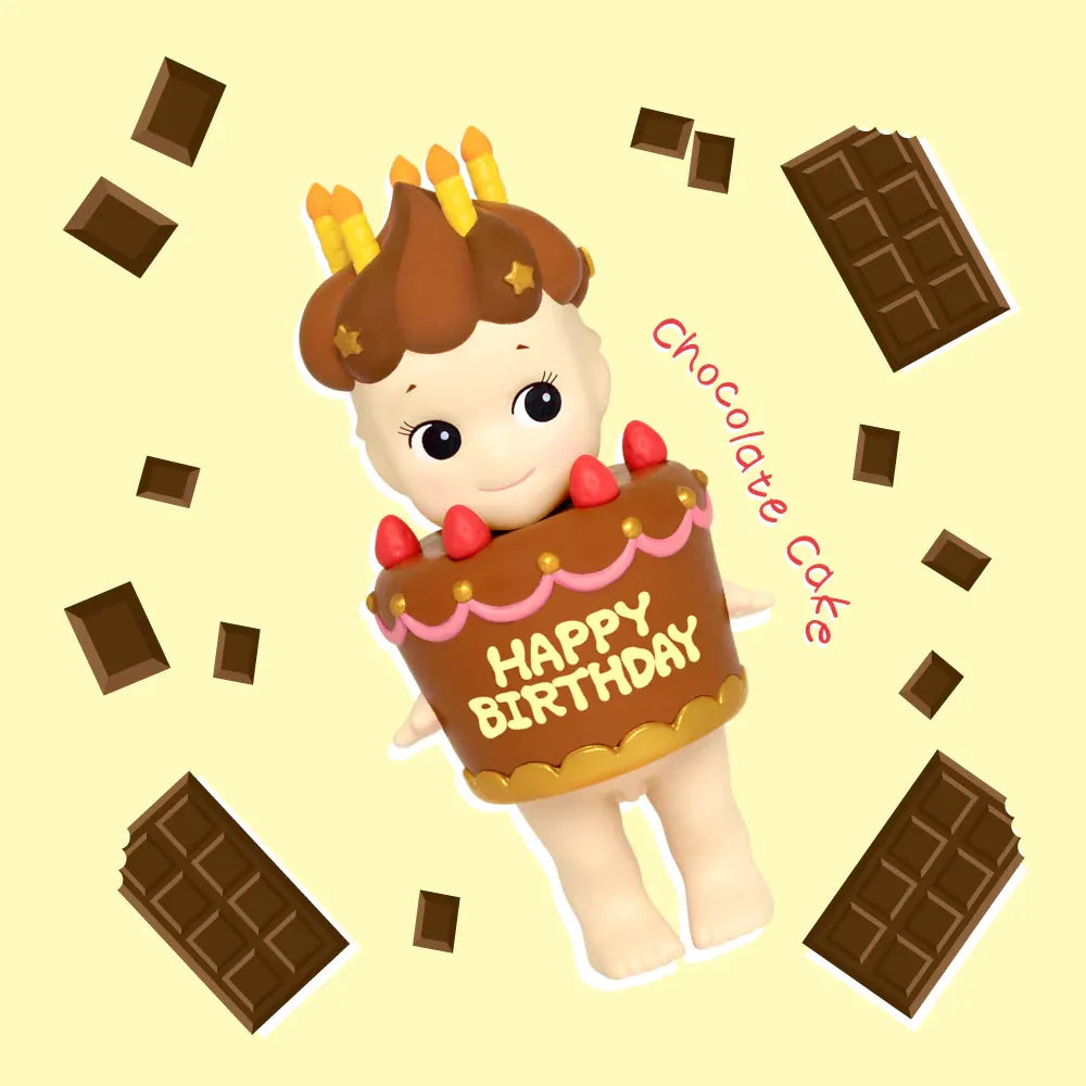 Sonny Angel Happy Birthday - Gâteau au chocolat