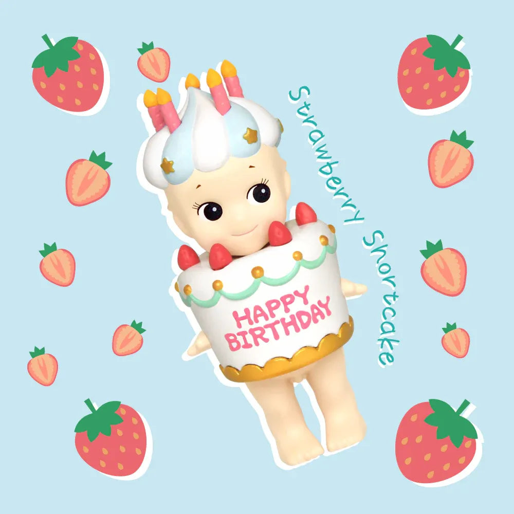 Sonny Angel Happy Birthday - Gâteau à la fraise