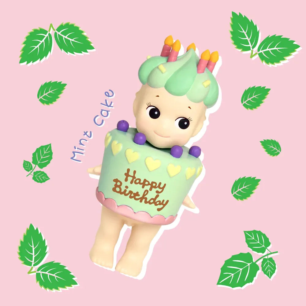 Sonny Angel Happy Birthday - Gâteau à la menthe