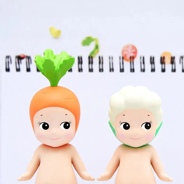 Figurine carotte et choux-fleur