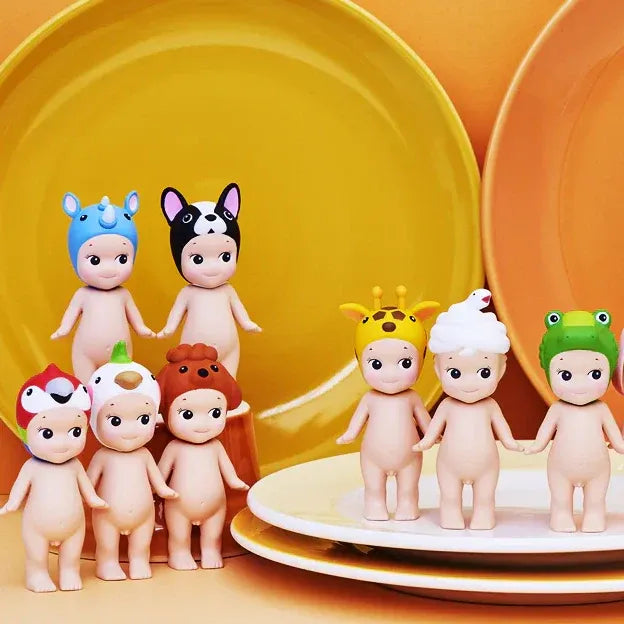 Sonny Angel Animal dans des assiettes