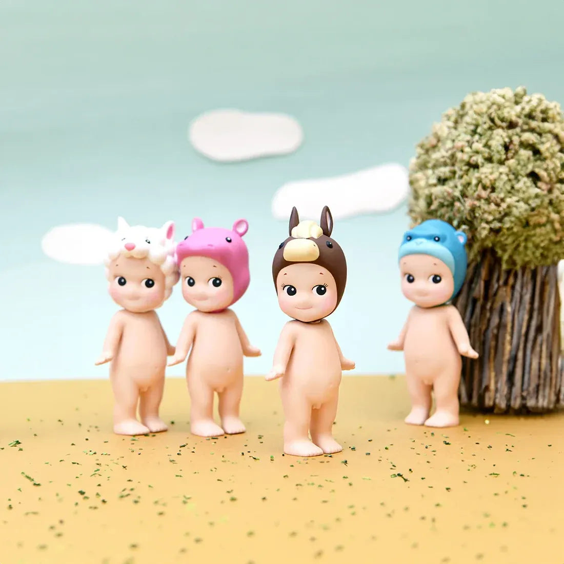 Sonny Angel Animal 4, Loup en mouton, hippopotame, lama et gorille