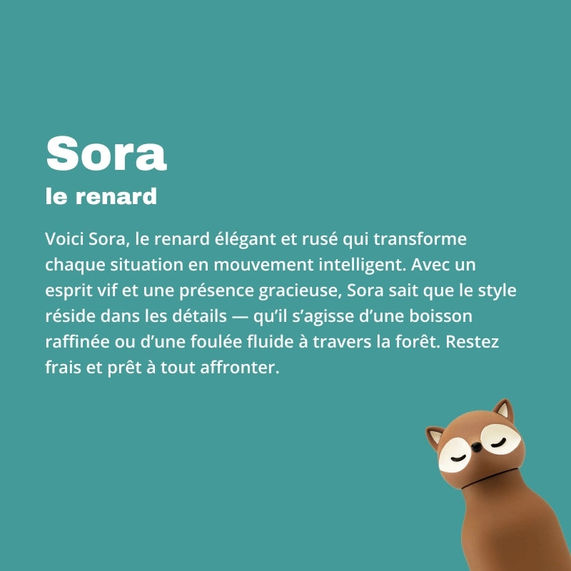 Biographie de Sora le renard - Collection Bestie - Gourdes isothermes