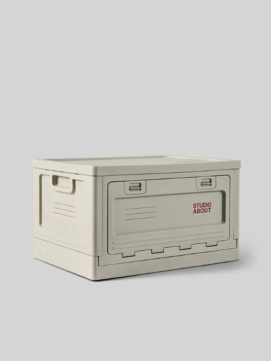 Boite gris clair taille large Studio About vue de côté