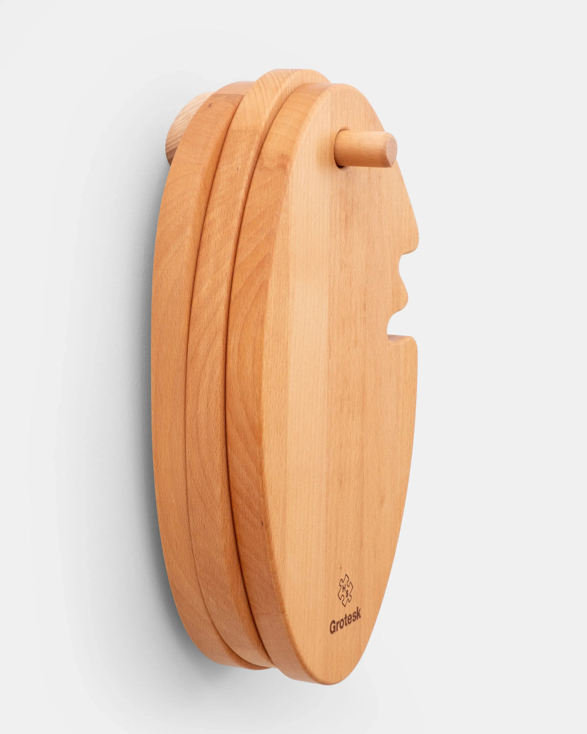 Support mural avec 3 planches Cheese Head, Grotesk pour Home Studyo