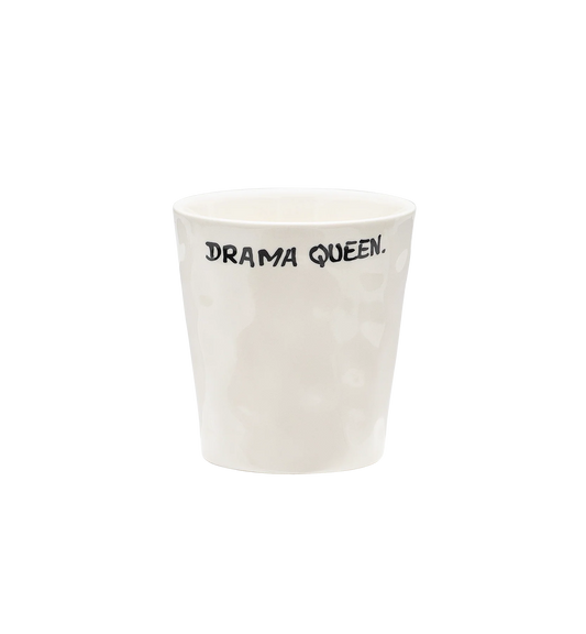Drama Queen - Tasse à café en céramique avec typo manuscrite - anna+nina