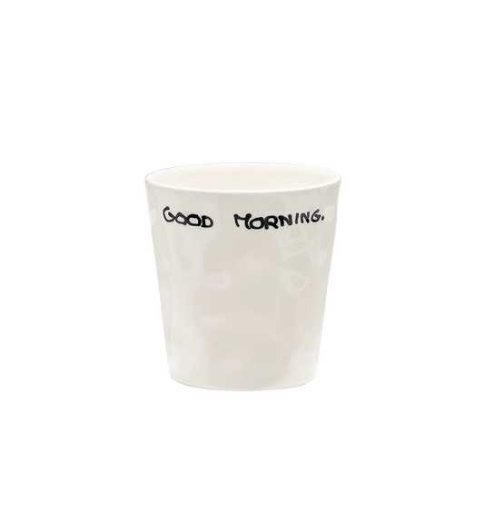 Good Morning - Tasse à café en céramique avec typo manuscrite - anna+nina